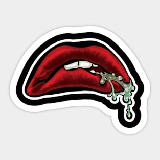 Horror Ricky Lips Sticker